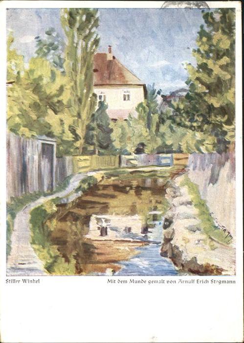 DuessELDORF  CITY Stiller Winkel mundgemalt Arnulf Erich Stegmann