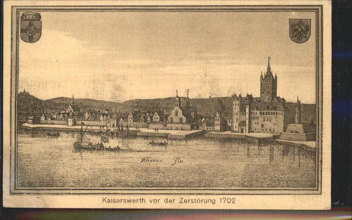 Kaiserswerth vor der Zerstörung 1702