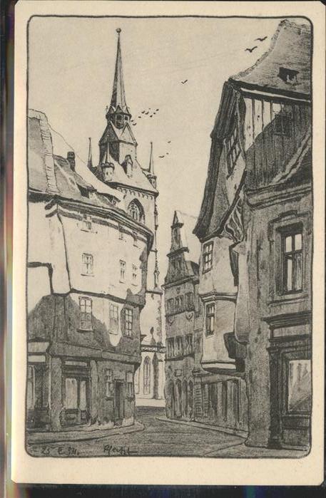Halle Saale Klausstrasse Künstlerkarte