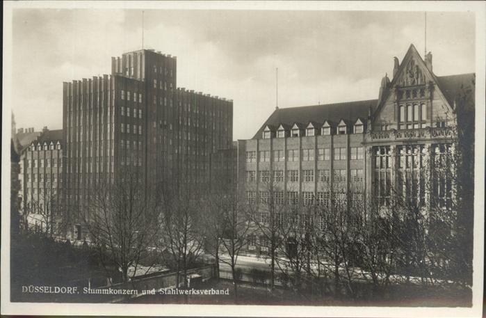 DuessELDORF  CITY Stummkonzern und Stahlwerksverband