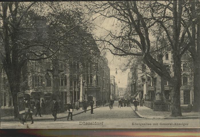 DuessELDORF  CITY Koenigsalle mit General-Anzeiger