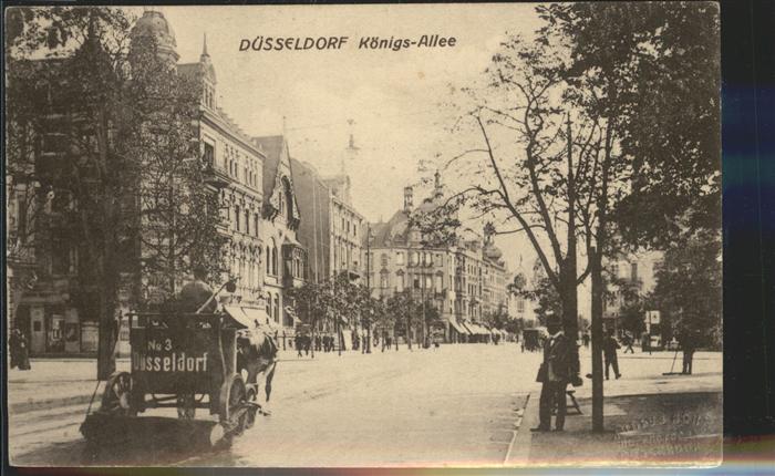 DuessELDORF  CITY Koenigsallee Pferdewagen