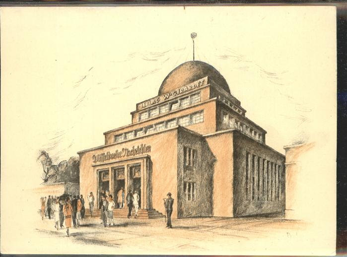 DuessELDORF  CITY Pavillon Verlag W. Girardet Gesolei Duesseldorfer Nachrichten