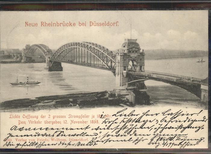 Duesseldorf Rheinbrücke
