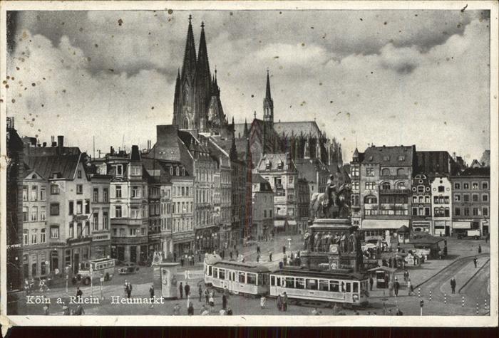 Strassenbahn Köln a. Rh. Heumarkt