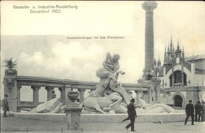Ausstellung Industrie Gewerbe Kunst Dues Centauren Gruppe Kunstpalast