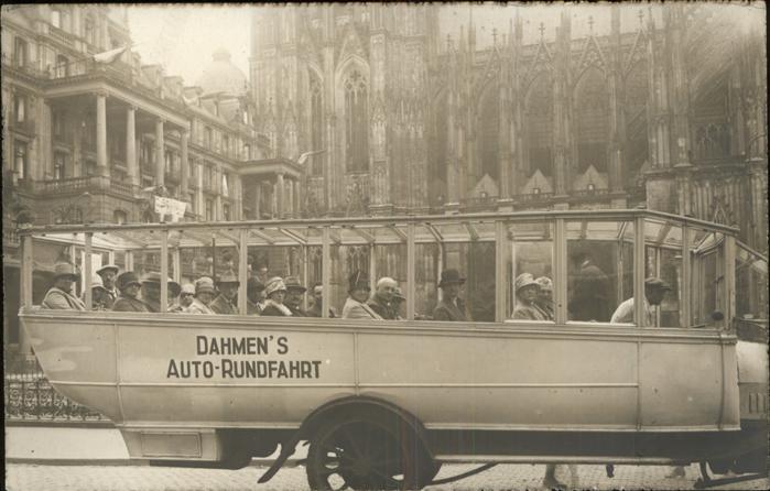 Autobus Omnibus Dahmens Auto-Rundfahrten Köln Dom