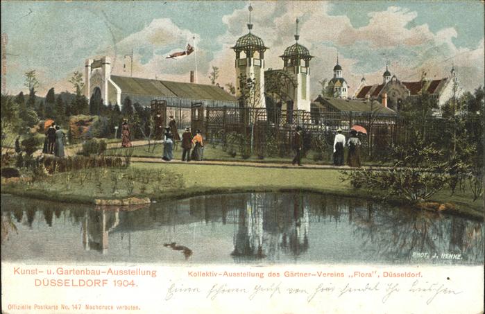 Ausstellung Kunst Gartenbau Duesseldorf  Kollektiv-Ausstellung Gärtner-Vereins F