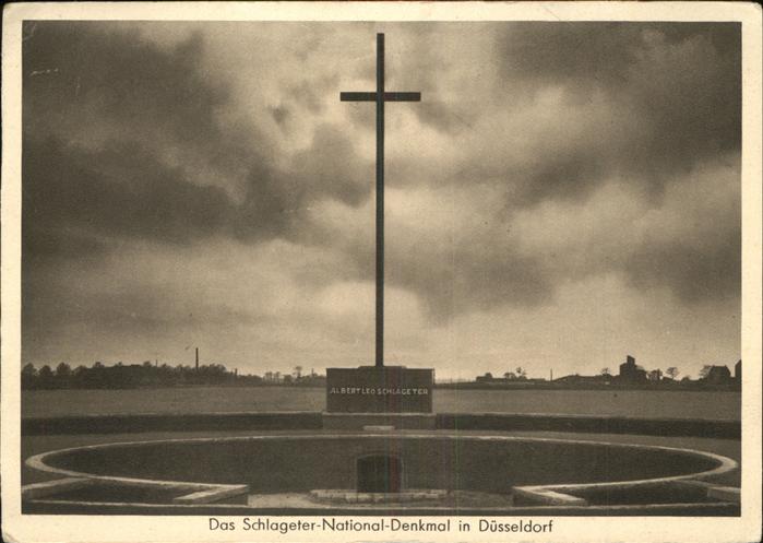 41400076 Schlageter Albert Leo National Denkmal Kreuz ...