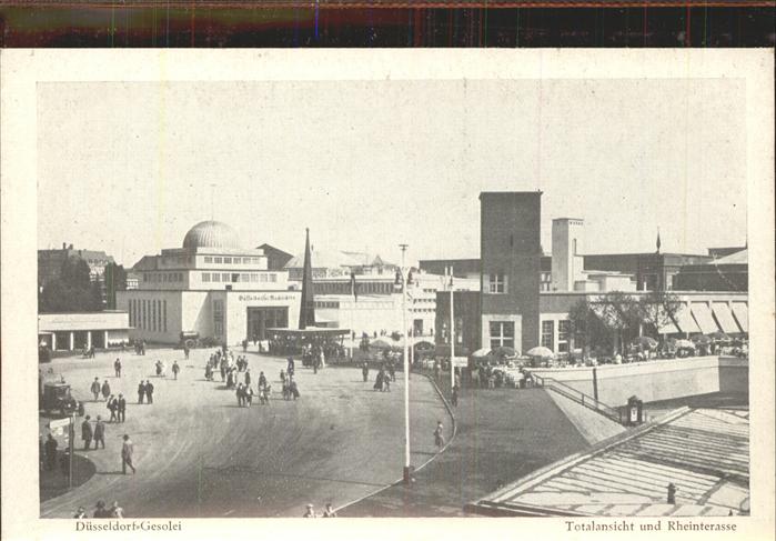 Ausstellung Gesolei Duesseldorf 1926 Totale Rheinterasse