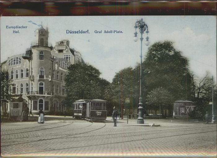 Strassenbahn Düsseldorf Europäischer Hof Graf Adolf-