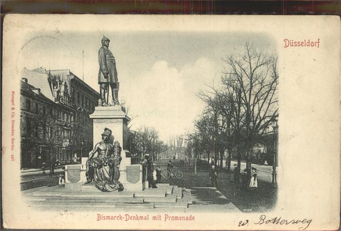 Bismarck Denkmal Düsseldorf Promenade