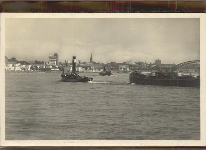 Dampfer Binnenschifffahrt Düsseldorf Rheinfront Gesolei