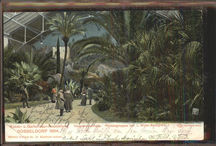 Ausstellung Kunst Gartenbau Duesseldorf  Palmengruppen