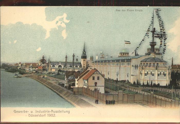 Ausstellung Industrie Gewerbe Kunst Dues Bau der Firma Krupp