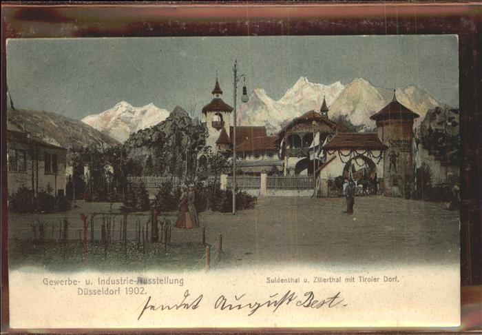 Ausstellung Industrie Gewerbe Kunst Dues Suldenthal Zillerthal Tiroler Dorf