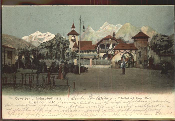 Ausstellung Industrie Gewerbe Kunst Dues Zillerthal Tiroler Dorf Suldenthal