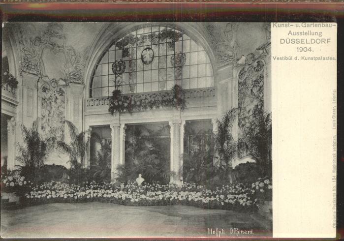 Ausstellung Kunst Gartenbau Duesseldorf  Vestibül d. Kunstpalastes
