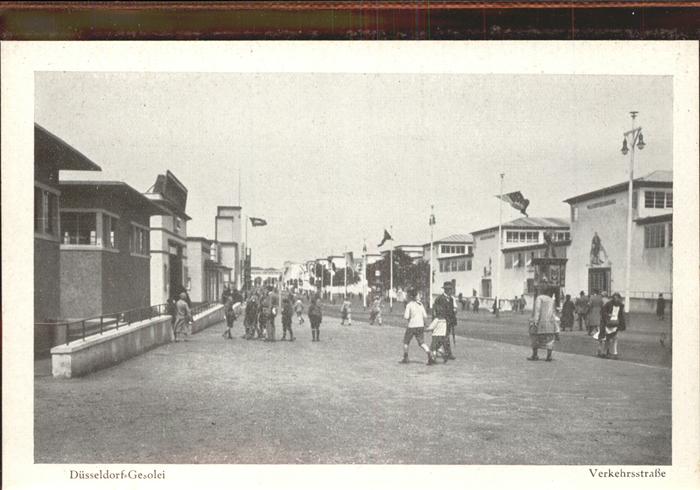 Ausstellung Gesolei Duesseldorf 1926 Verkehrsstrasse