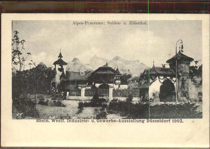 Ausstellung Industrie Gewerbe Kunst Dues Alpen Panorama Sulden- Zillerthal