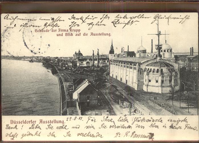 Ausstellung Industrie Gewerbe Kunst Dues Gebäude Fa. Krupp Ausstellungsgelände