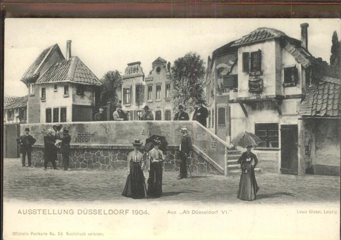 Ausstellung Kunst Gartenbau Duesseldorf  Alt Düsseldorf VI Damen