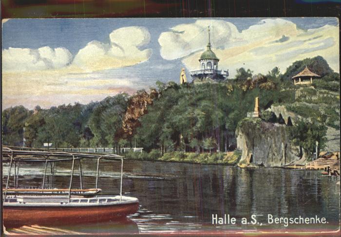 Halle Saale Bergschenke Künstlerkarte