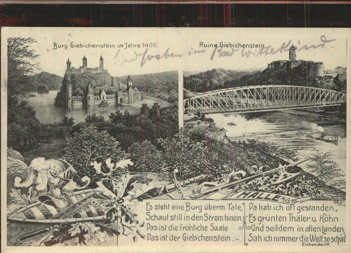 Halle Saale Burg Giebichenstein um 1400 und später