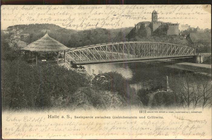 Halle Saale Burg Giebichenstein Saale Bruecke