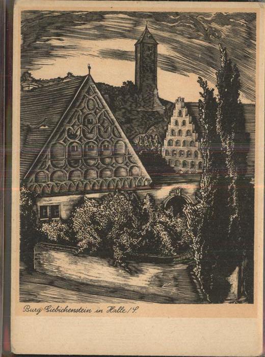 Halle Saale Burg Giebichenstein Künstlerkarte