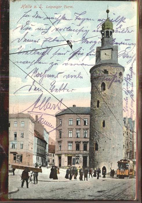 Halle Saale Leipziger Turm Strassenbahn