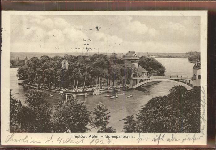 Treptow Berlin Abtei Brücke Spree