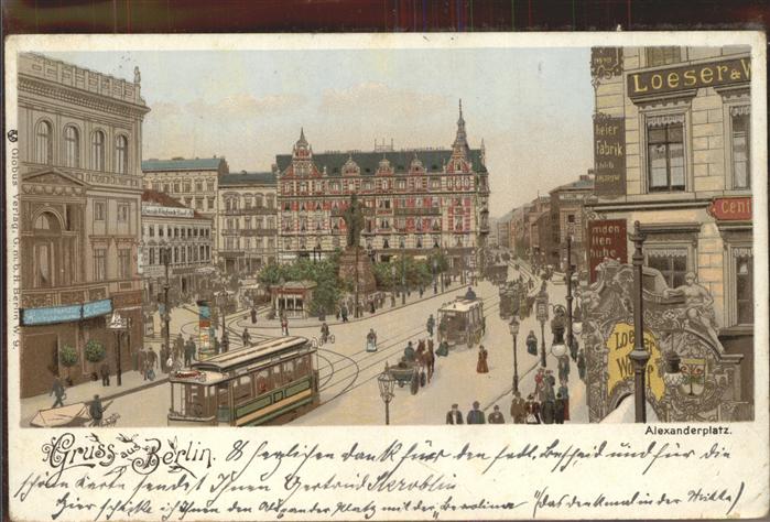 BERLIN  CITY Alexanderplatz Strassenbahn