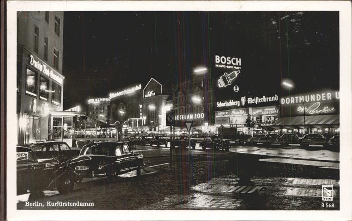BERLIN  CITY Kurf?rstendamm bei Nacht