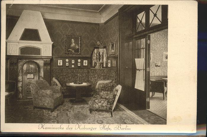 BERLIN  CITY Koburger Hof Kaminecke