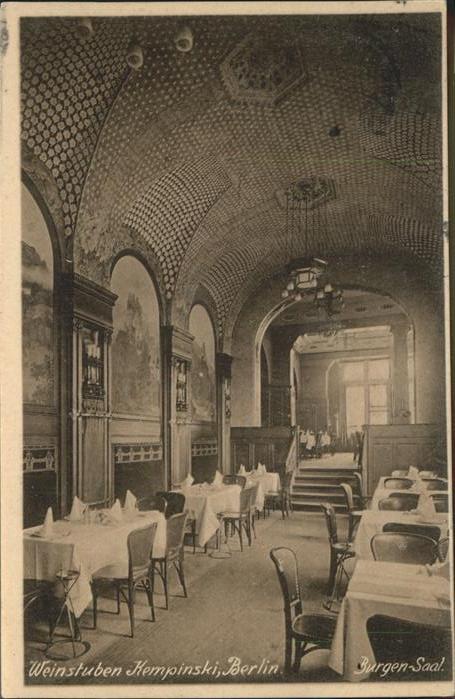 Berlin Weinstuben Kempinski Burgensaal