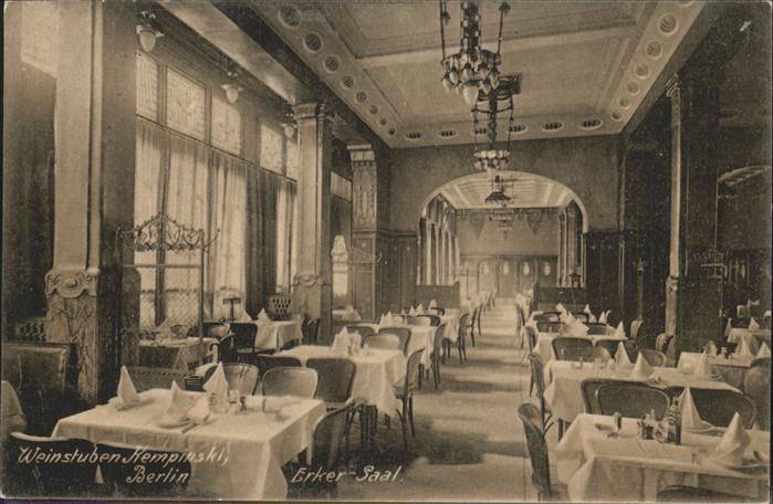 Berlin Weinstuben Kempinski Erker Saal