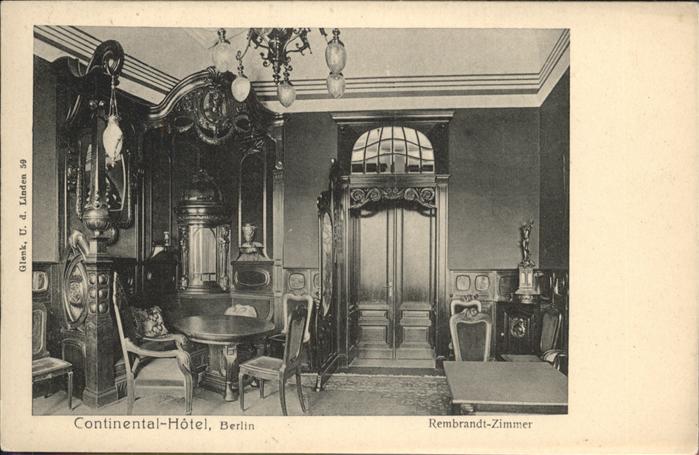 Berlin Continental Hotel Rembrandt Zimmer