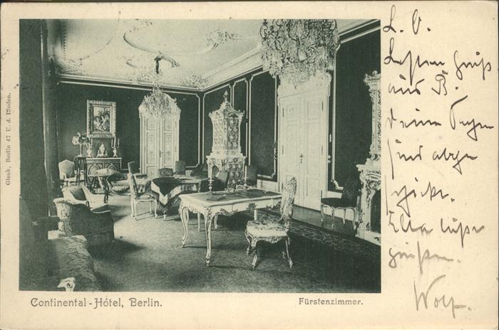 Berlin Continental Hotel Fürstenzimmer