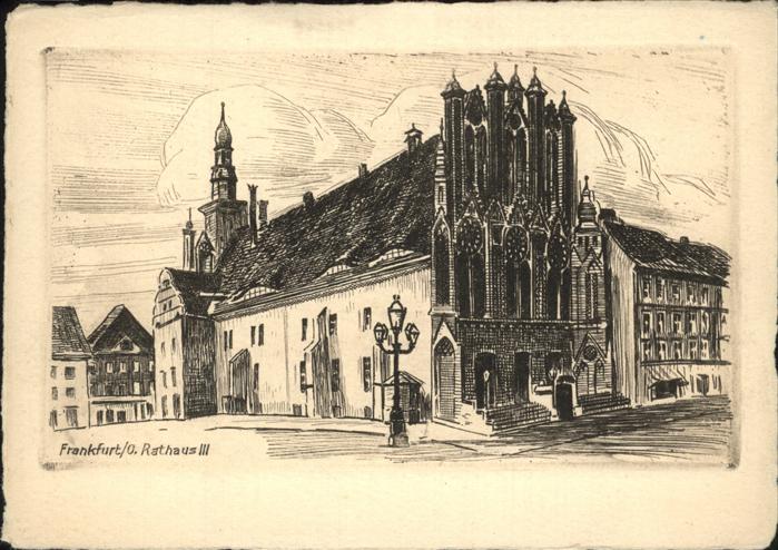 Frankfurt Oder Rathaus Illustration