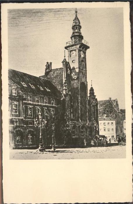 Frankfurt Oder Rathaus Radierung