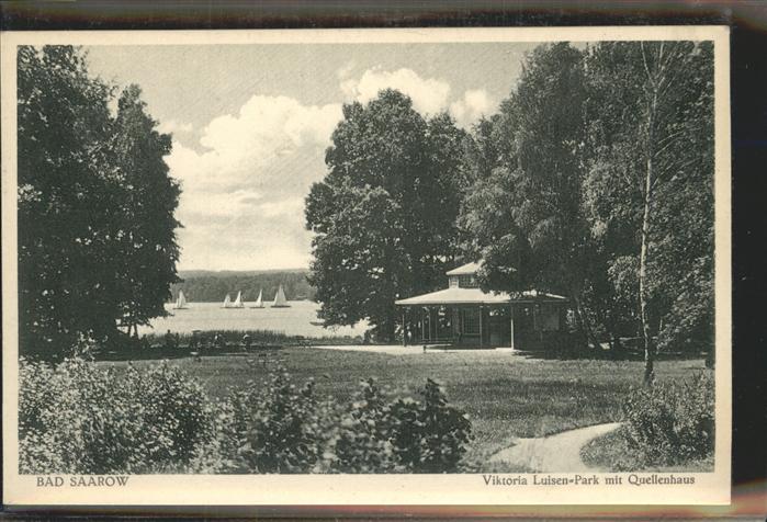 Bad Saarow Viktoria Luisen Park mit Quellenhaus