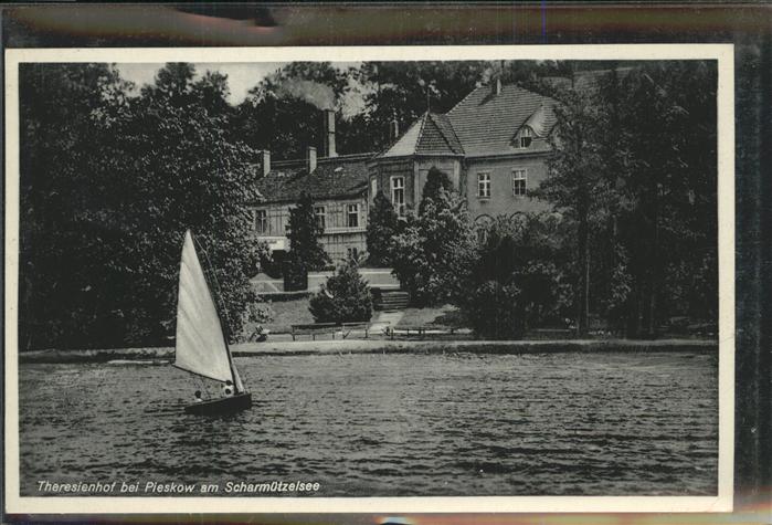 Bad Saarow-Pieskow Theresienhof Segelschiff Scharmützelsee