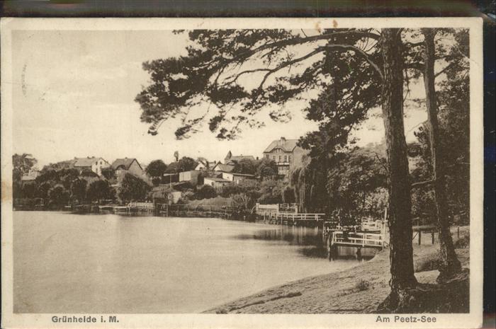 Gruenheide Mark Am Peetz-See