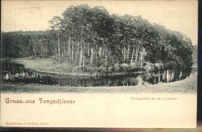 Fangschleuse Waldpartie an der Löcknitz