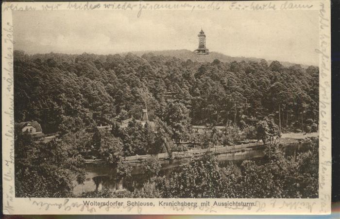 Woltersdorf Erkner Schleuse Kranichsberg Aussichtsturm