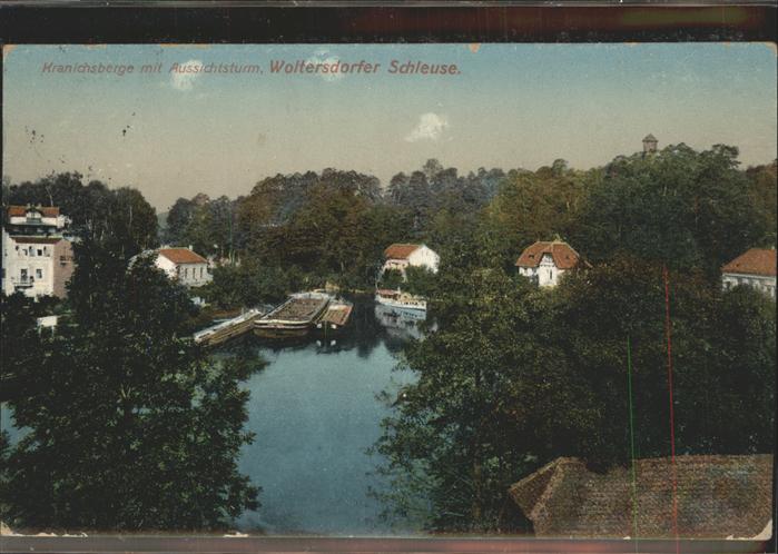 Woltersdorf Erkner Schleuse Kranichsberge Aussichtsturm