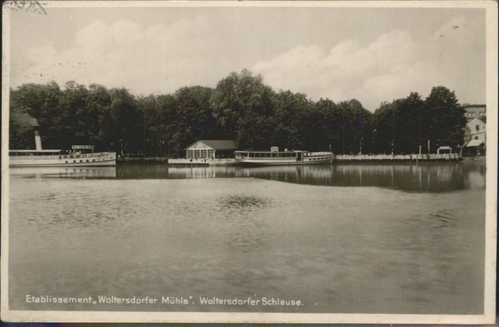 Woltersdorf Erkner Woltersdorfer Mühle Schleuse