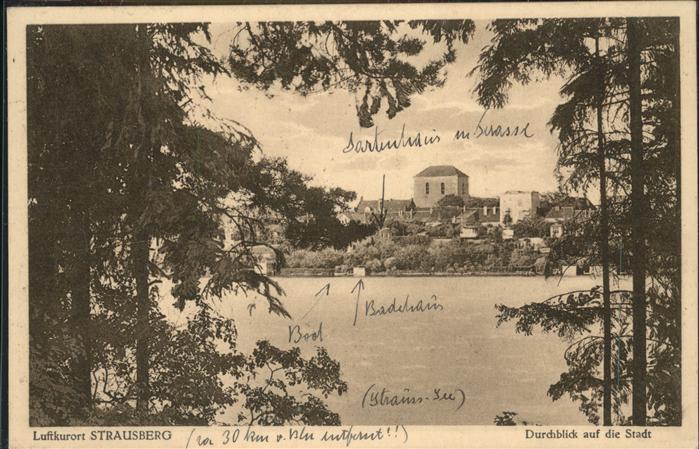 Strausberg Brandenburg Straus-See Badehaus