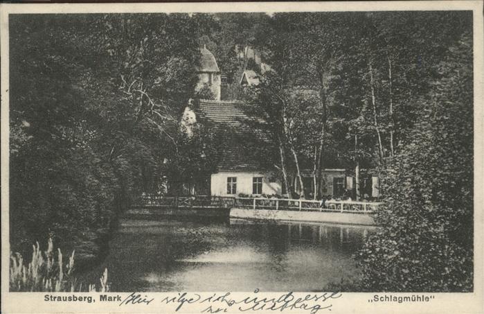 Strausberg Brandenburg Schlagmühle